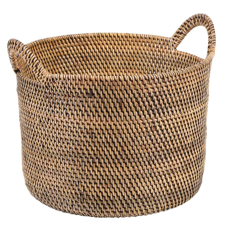 Rattan Korb Elie Braun mit Henkel