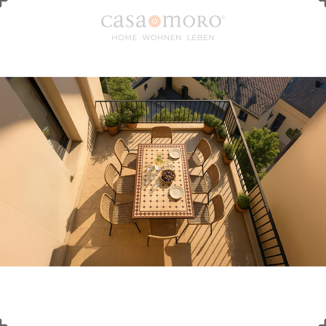 Esstisch 120x80 cm aus Marokko mit orientalischem Muster