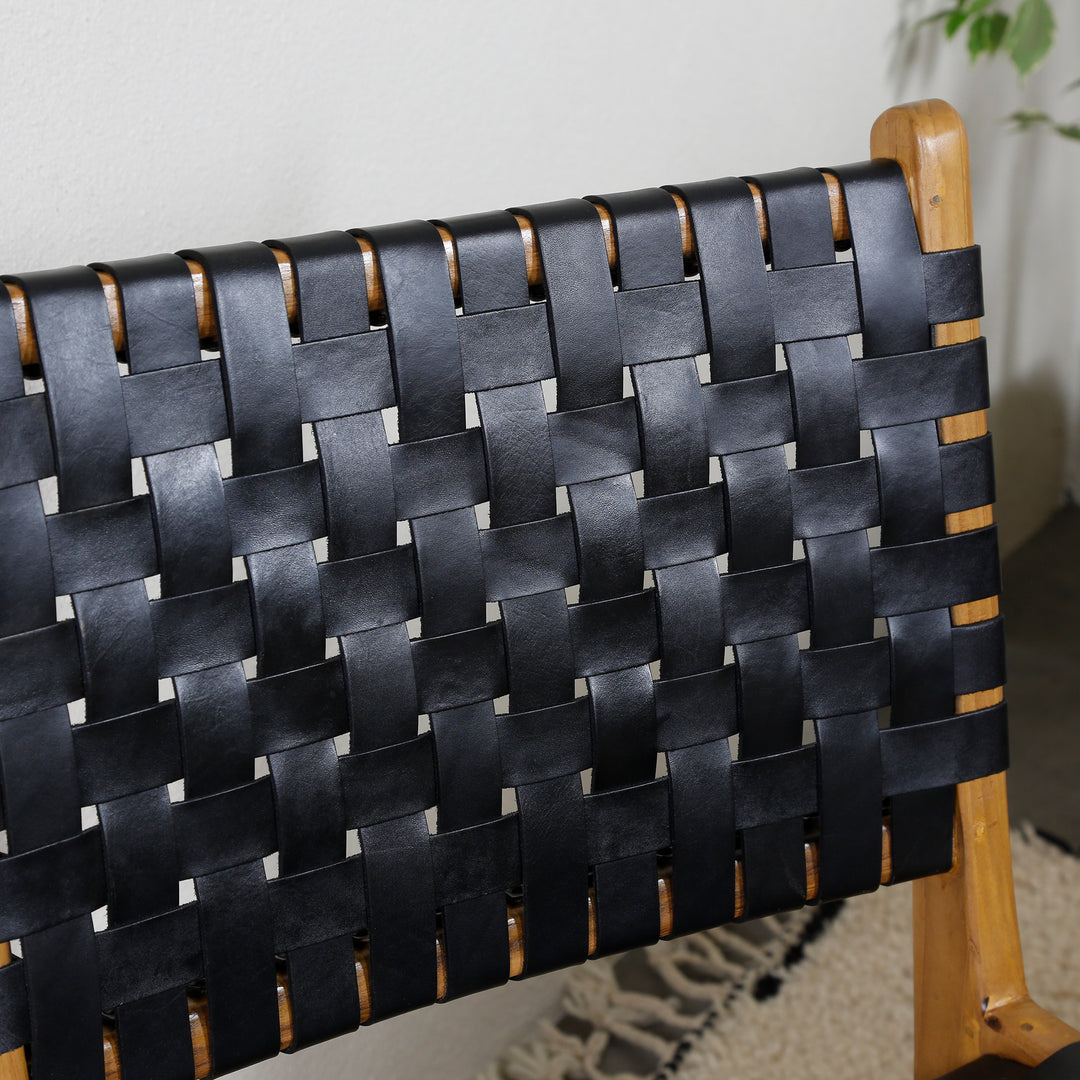 Esszimmerstuhl Schwarz Leder
