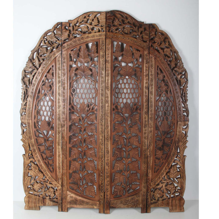 Raumteiler - Indischer Holz Paravent Rana