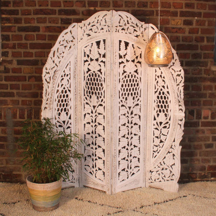 Raumteiler - Holz Paravent Samrina