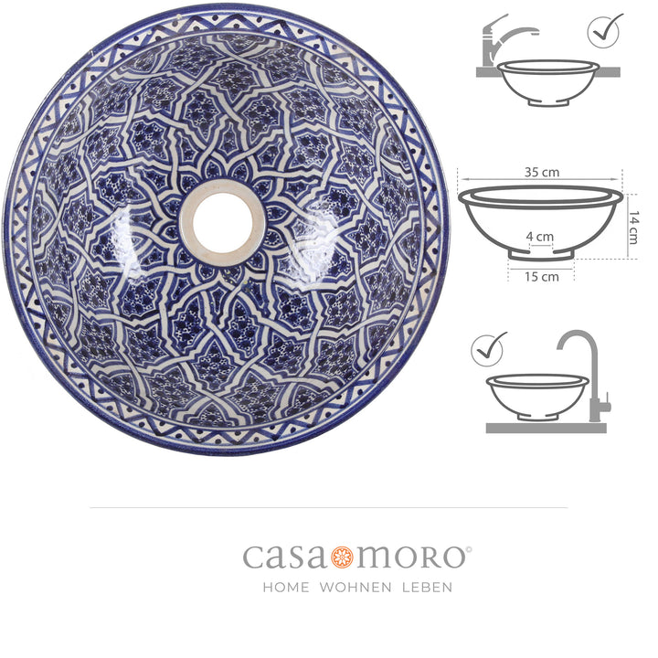 Handbemaltes Waschbecken