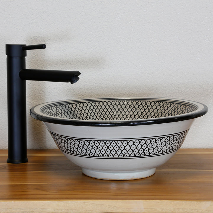 Keramik Waschbecken Schwarz