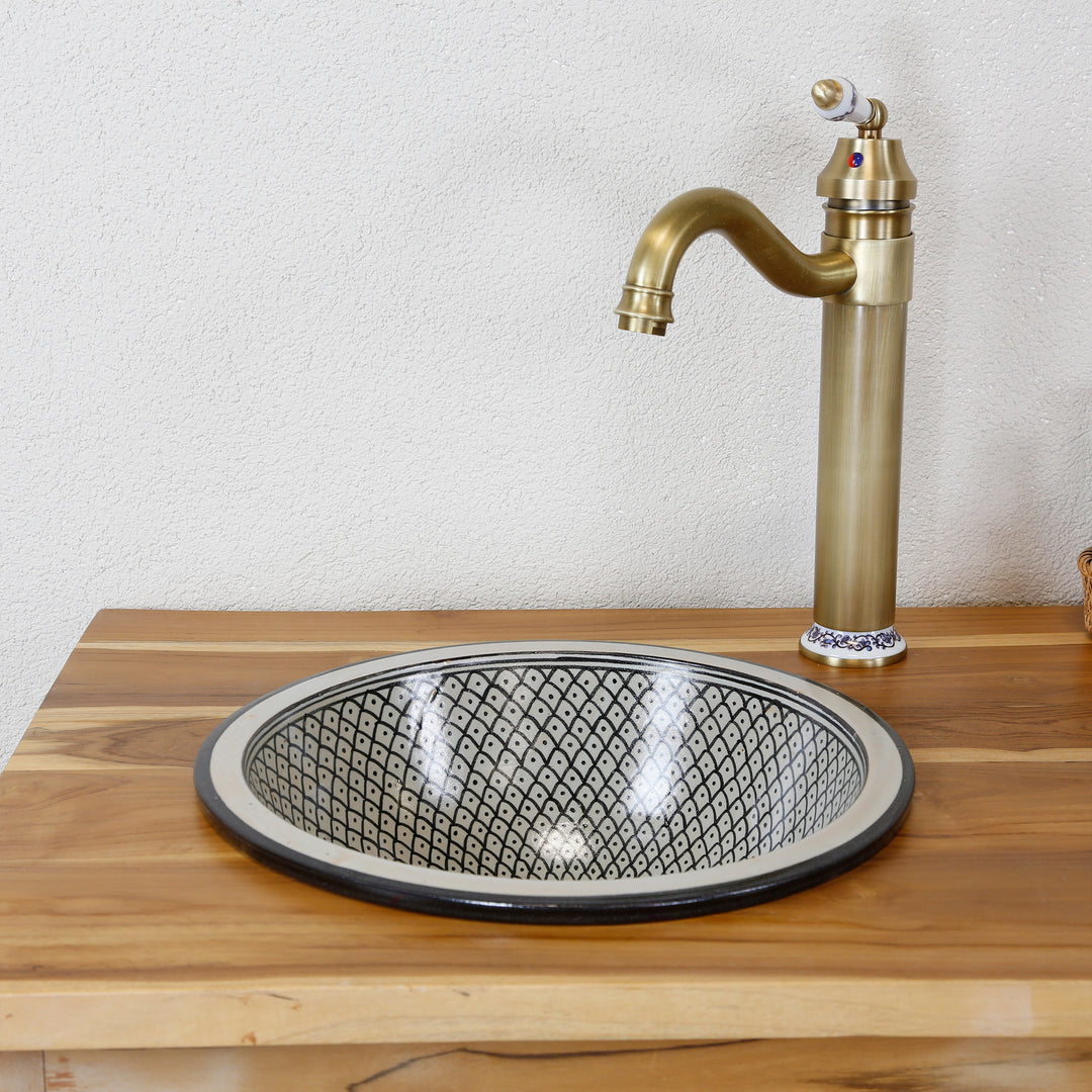 Keramik Waschbecken Schwarz