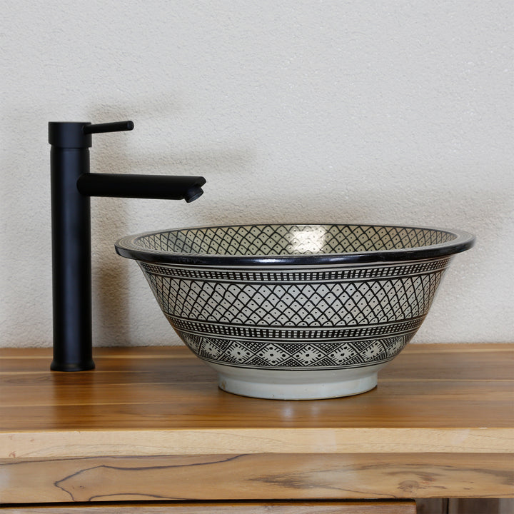 Keramik Waschbecken Schwarz