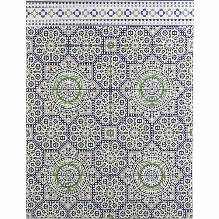Marokkanische Wandfliesen 50x25 cm – Mosaik Muster
