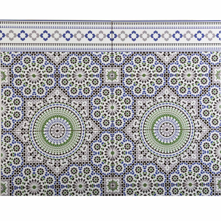 Marokkanische Wandfliesen 50x25 cm – Mosaik Muster
