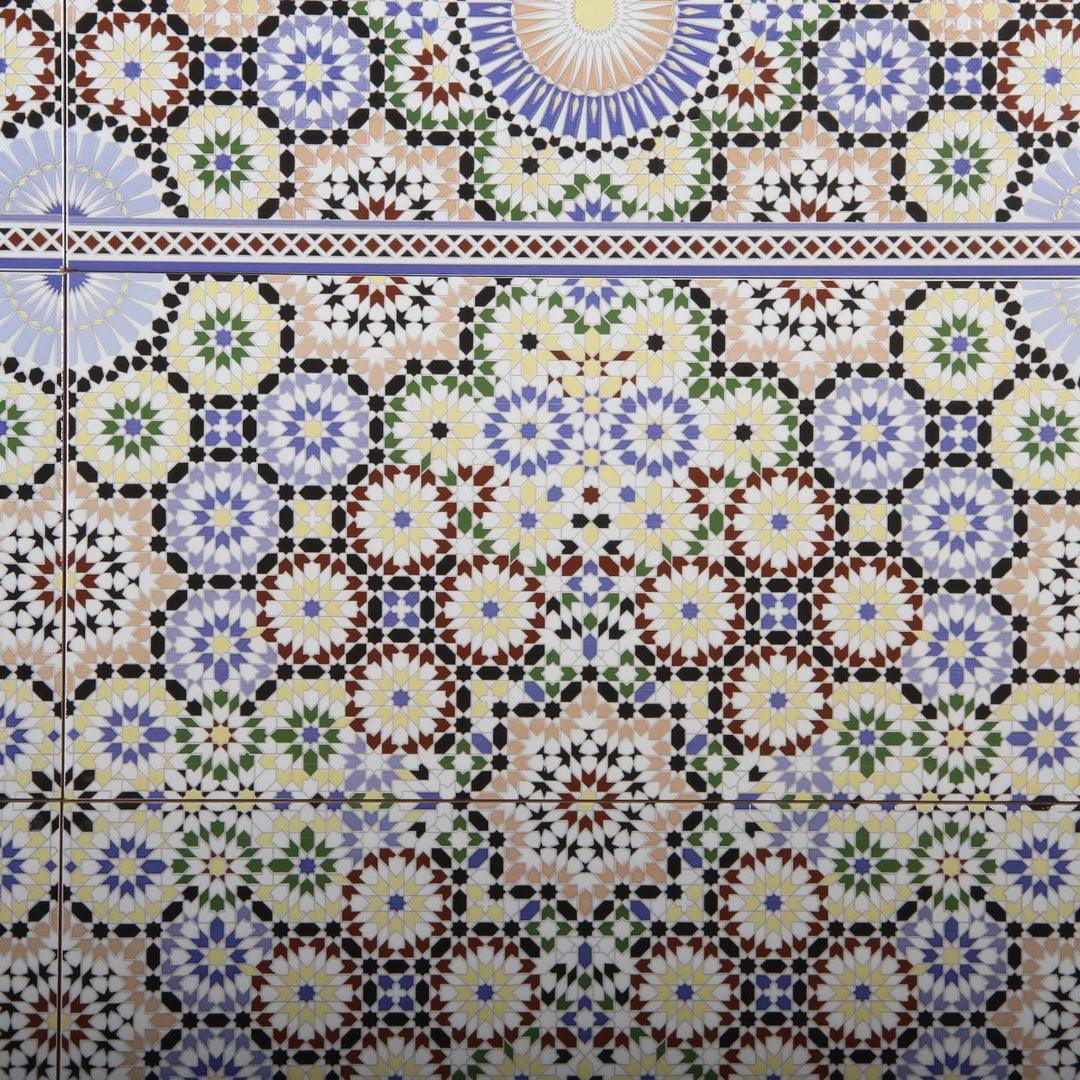 Marokkanische Wandfliesen 50x25 cm – Mosaik Muster
