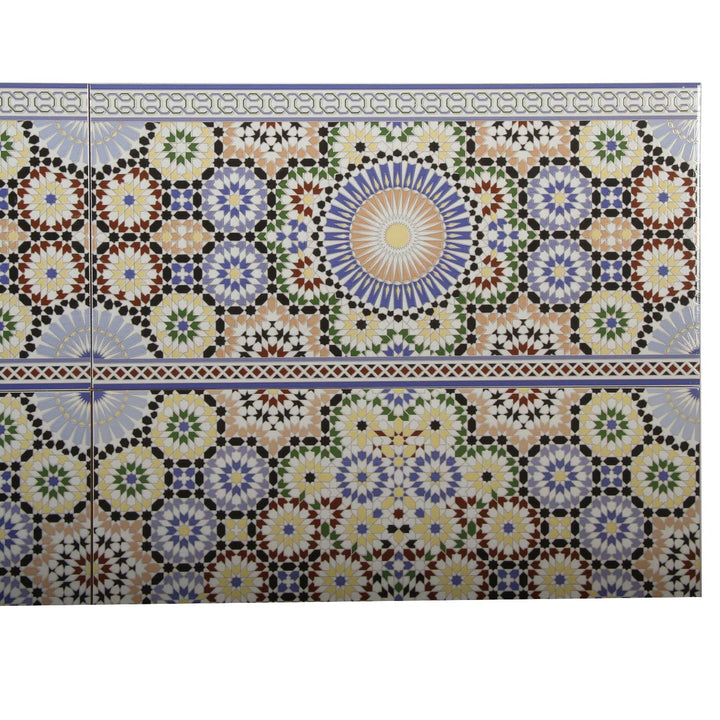 Marokkanische Wandfliesen 50x25 cm – Mosaik Muster