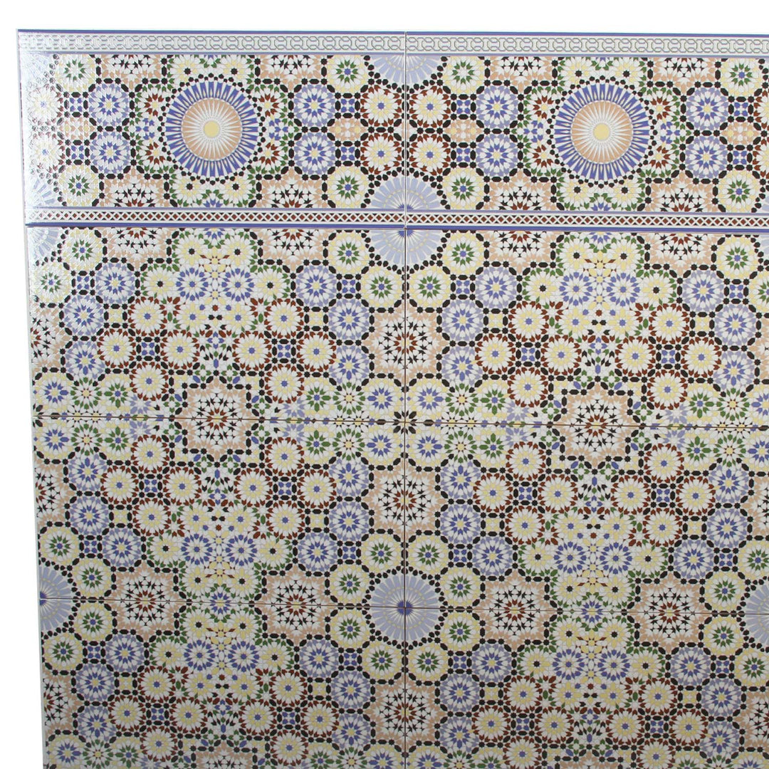 Marokkanische Wandfliesen 50x25 cm – Mosaik Muster