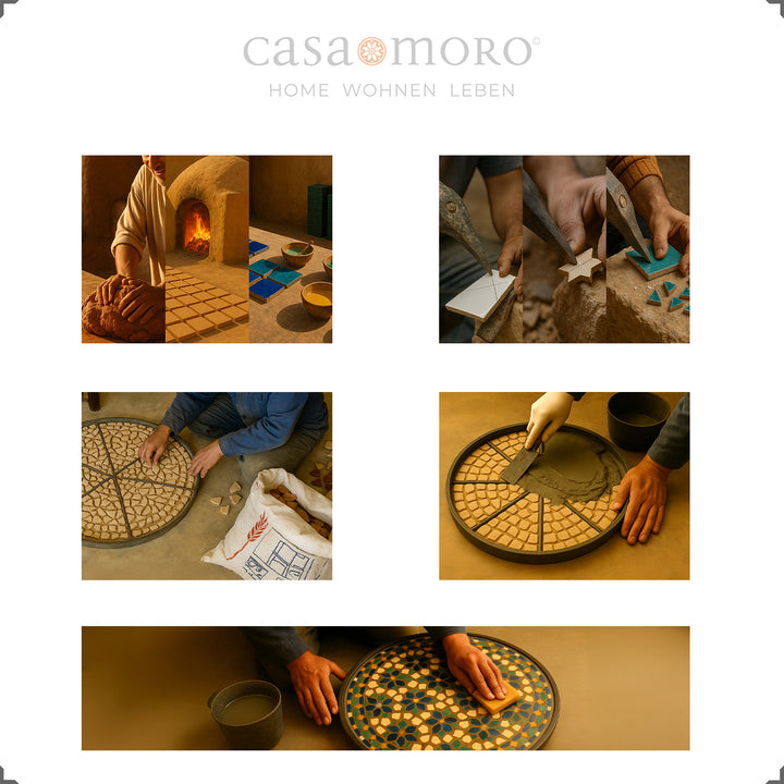 Marokkanische Mosaiktische für Garten, Terrasse, Balkon und Esszimmer