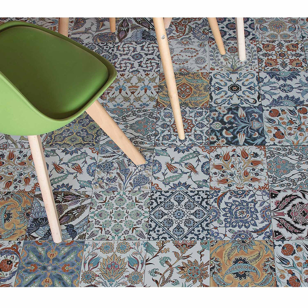 Orientalische Patchwork-Wandfliesen – 59,2x20 cm Matt