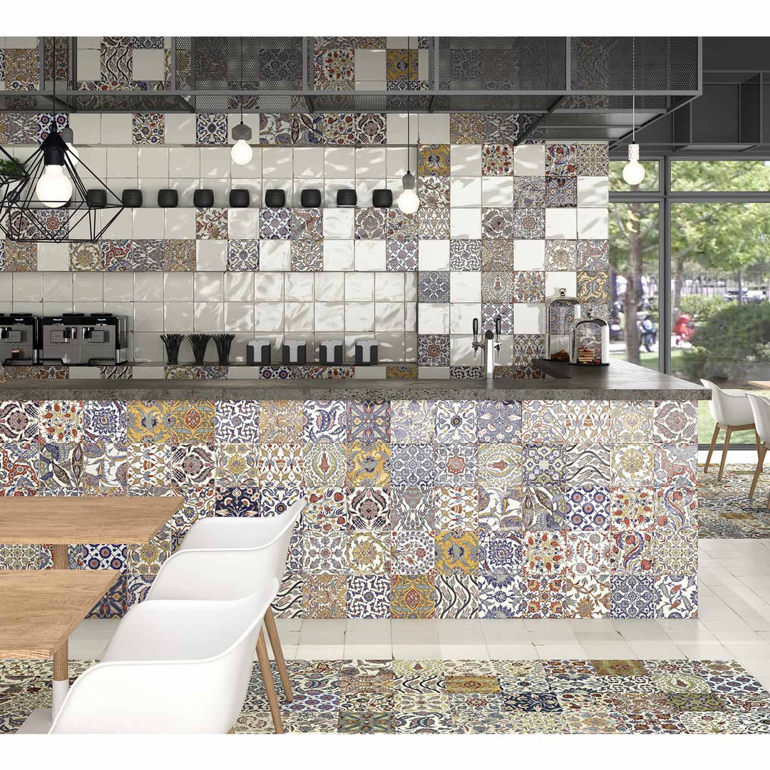 Orientalische Patchwork-Wandfliesen – 59,2x20 cm Matt