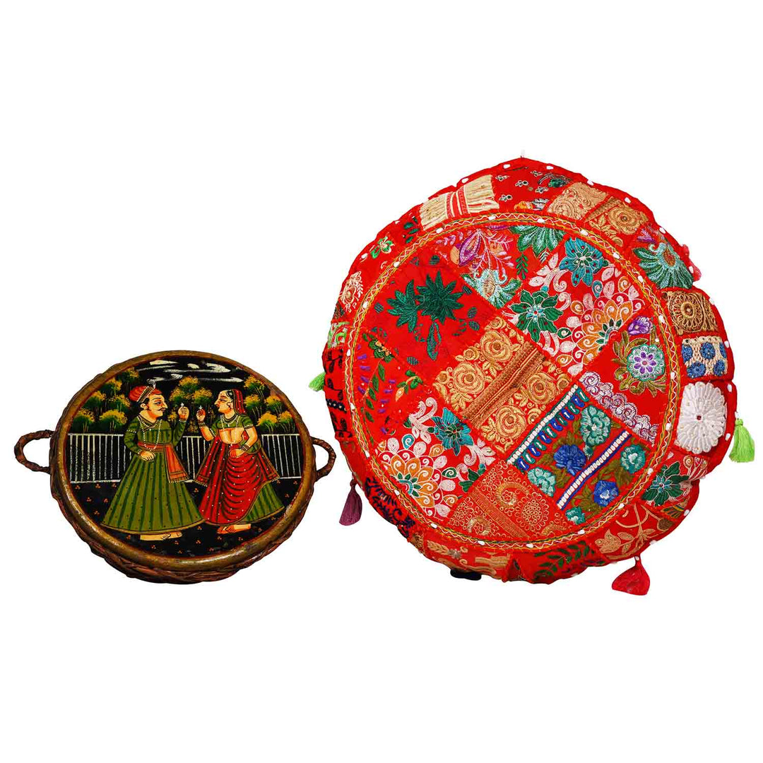 Patchwork Yogakissen Lali Mittel
