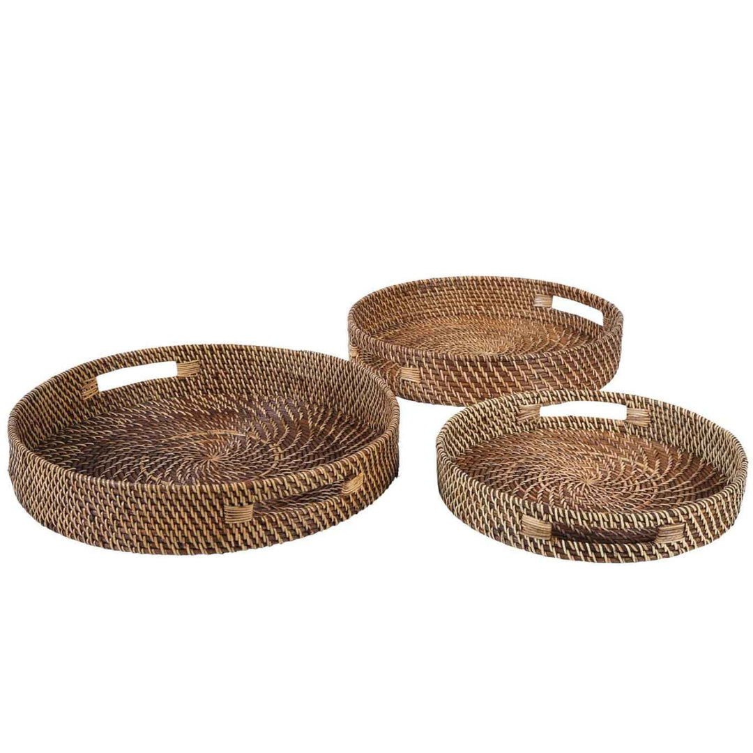 Rattan Tablett Bea rund