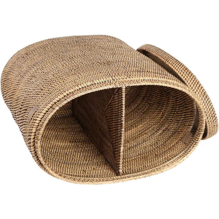 Rattan Wäschekorb Ela mit Deckel
