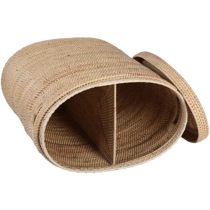 Rattan Wäschekorb Ela mit Deckel