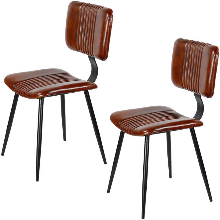 Esszimmerstühle Braun Leder