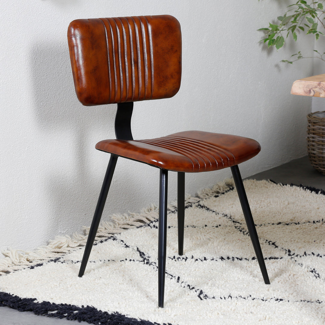 Esszimmerstühle Braun Leder