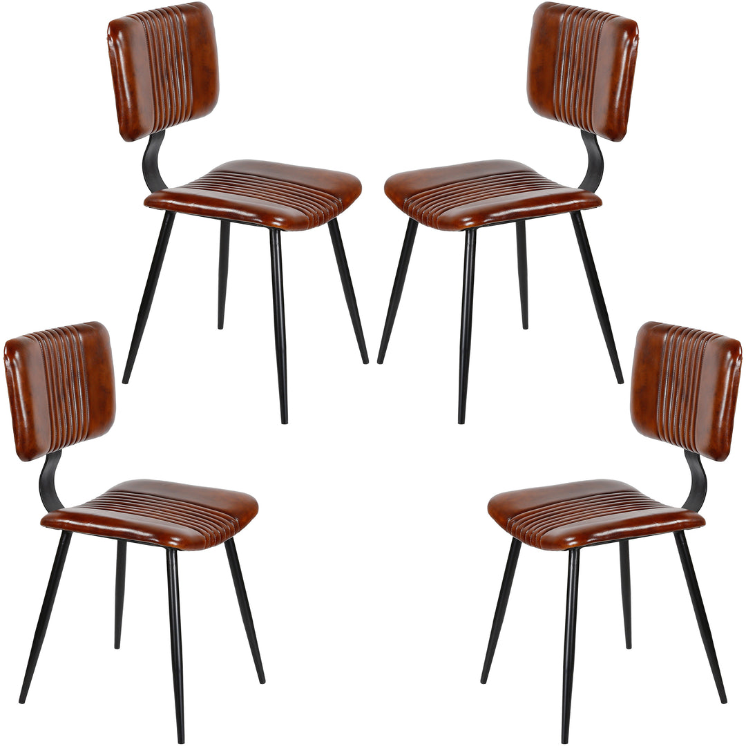Esszimmerstühle Braun Leder