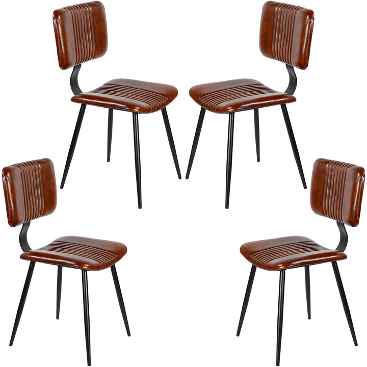 Esszimmerstühle Braun Leder