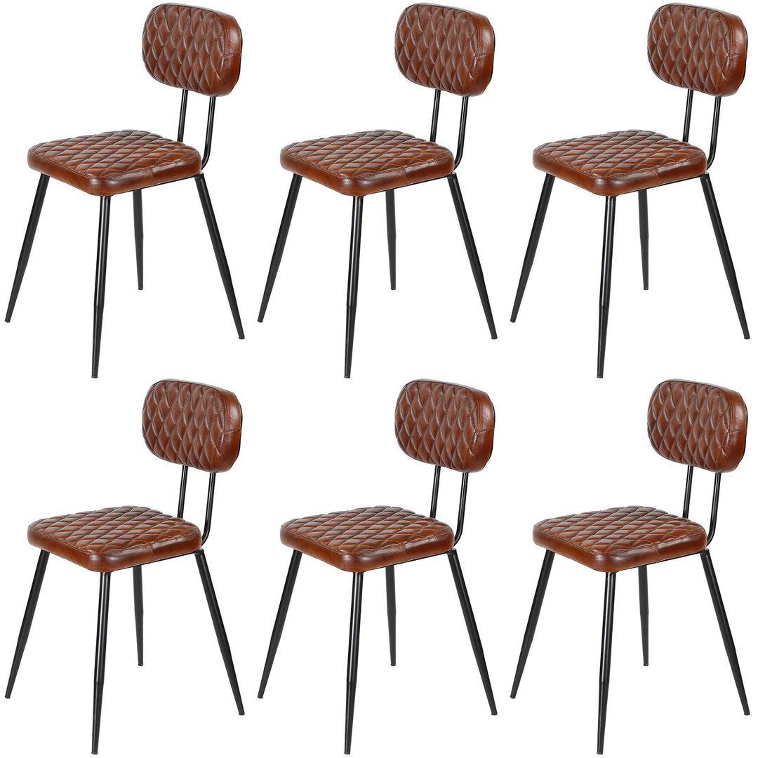 Esszimmerstühle Braun Leder