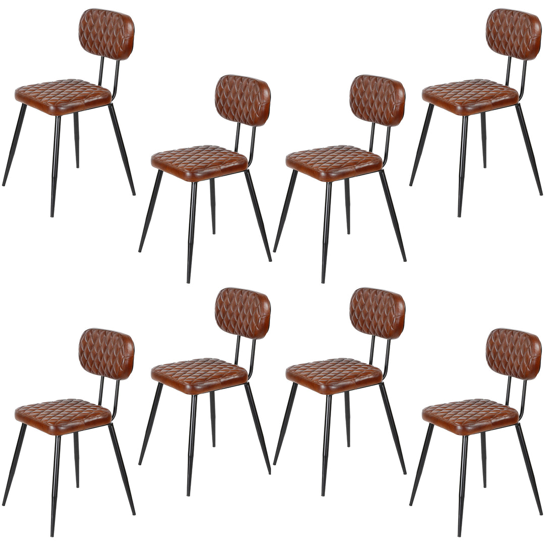 Esszimmerstühle Braun Leder