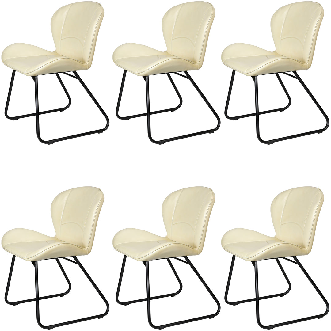 Lederstuhl Beige