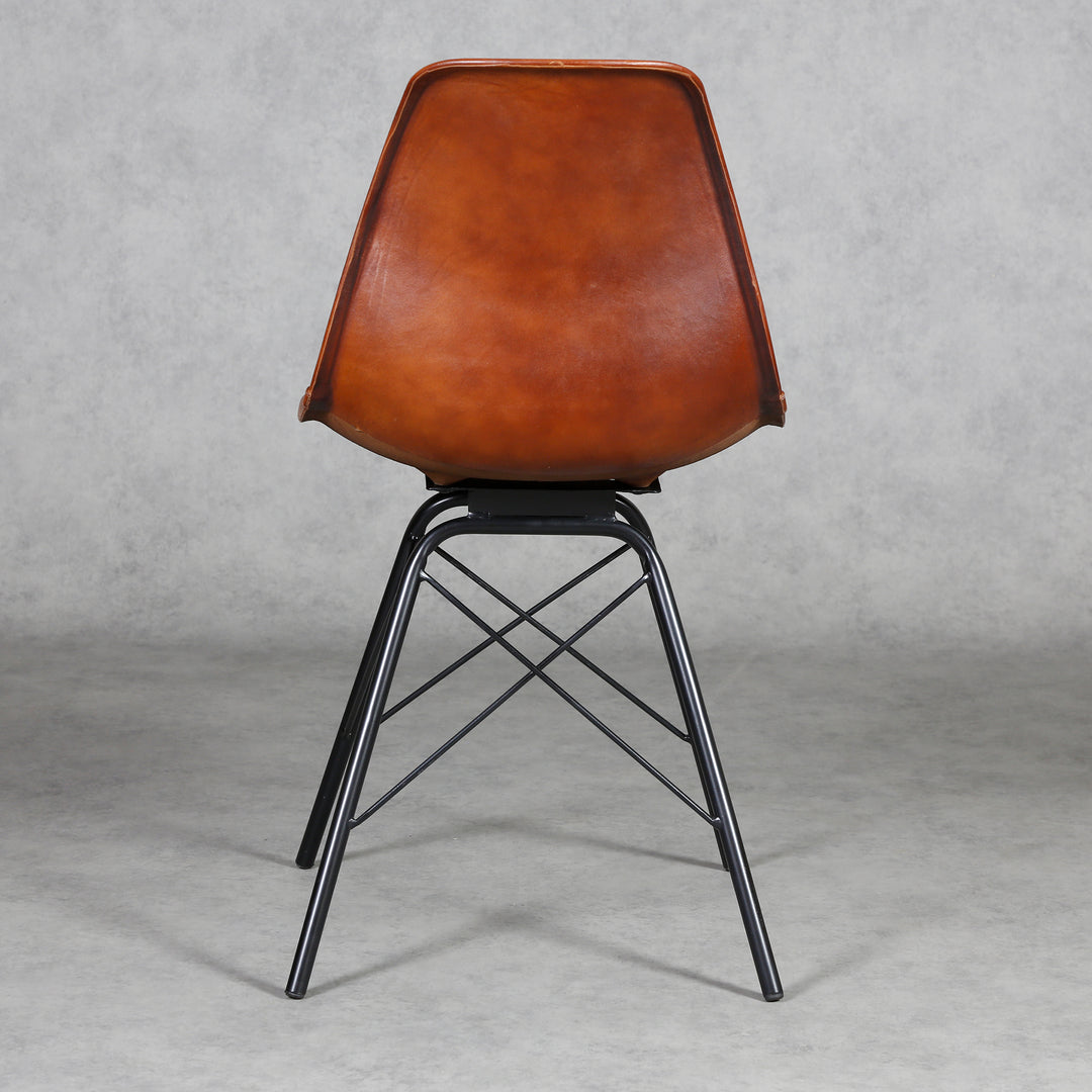 Esszimmer Stuhl Leder Braun