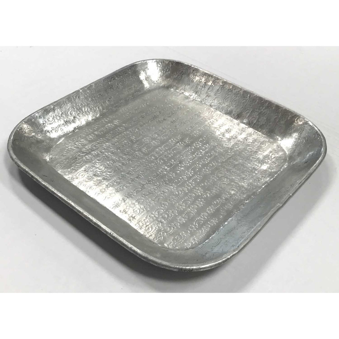 Orientalisches Tablett Prisma Silber