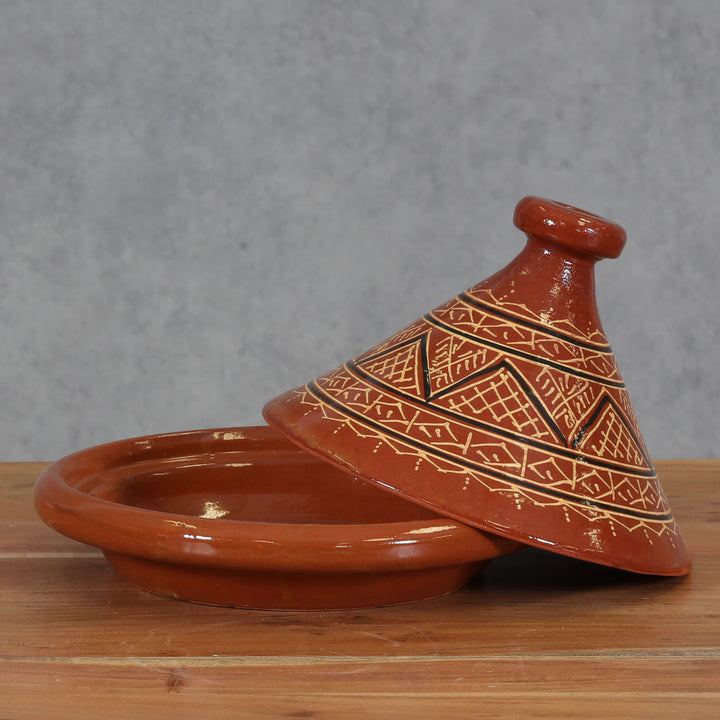 Glasierte Tajine „Agadir“ – 34 cm