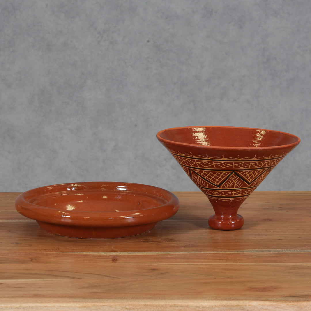 Glasierte Tajine „Agadir“ – 34 cm