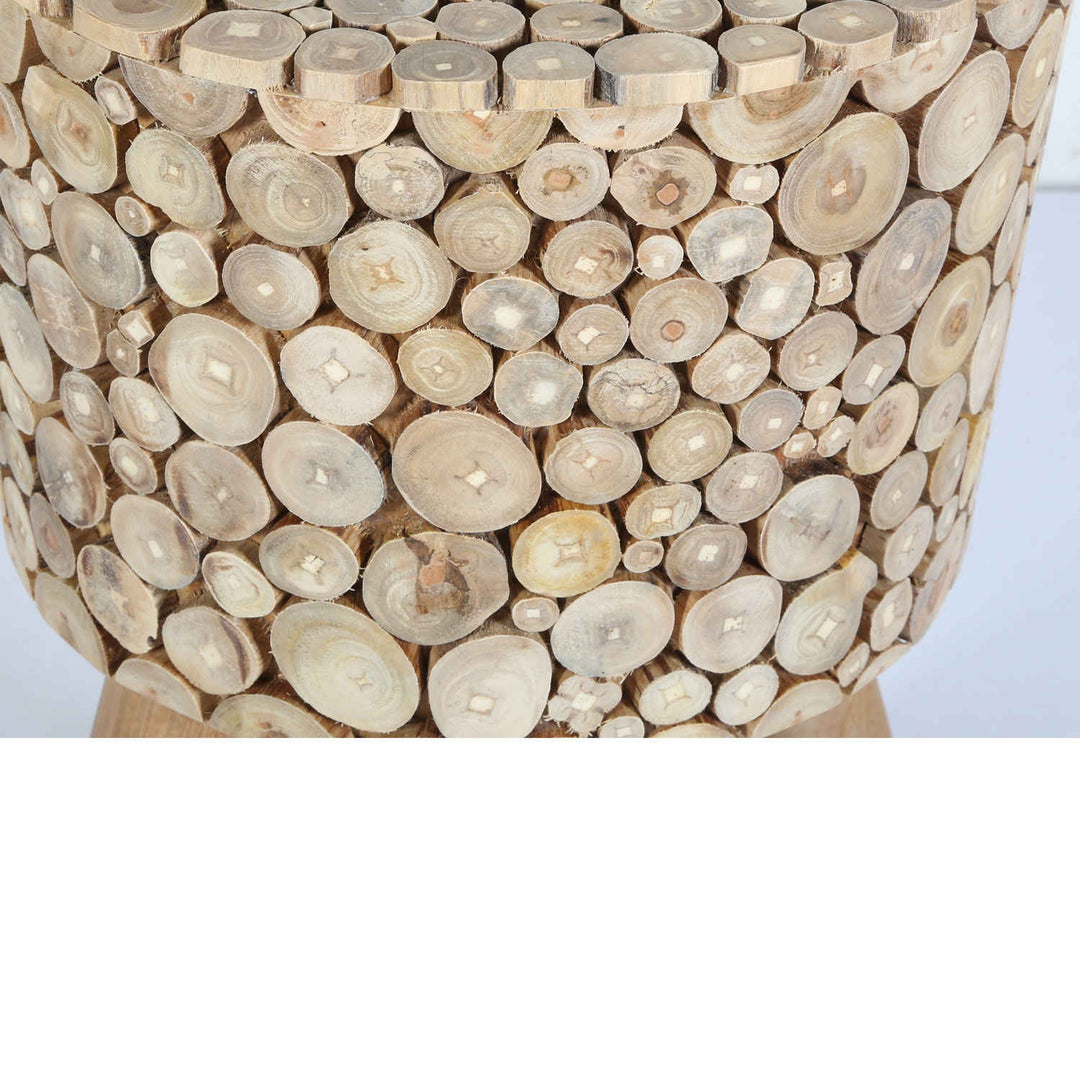 Teak Holz Hocker Merida