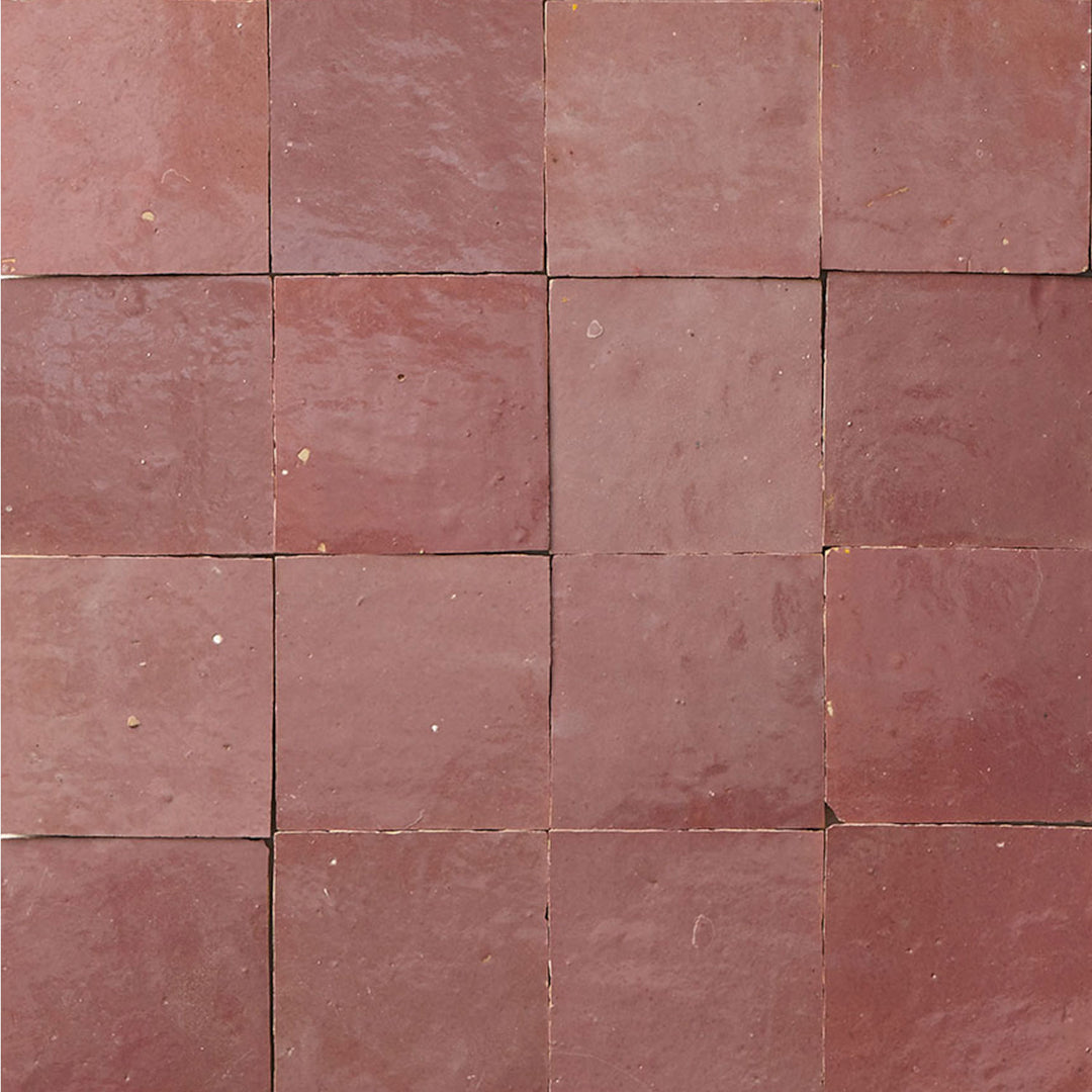 Zellige Fliese Rosa 10×10 cm – Marokkanische Wandfliese