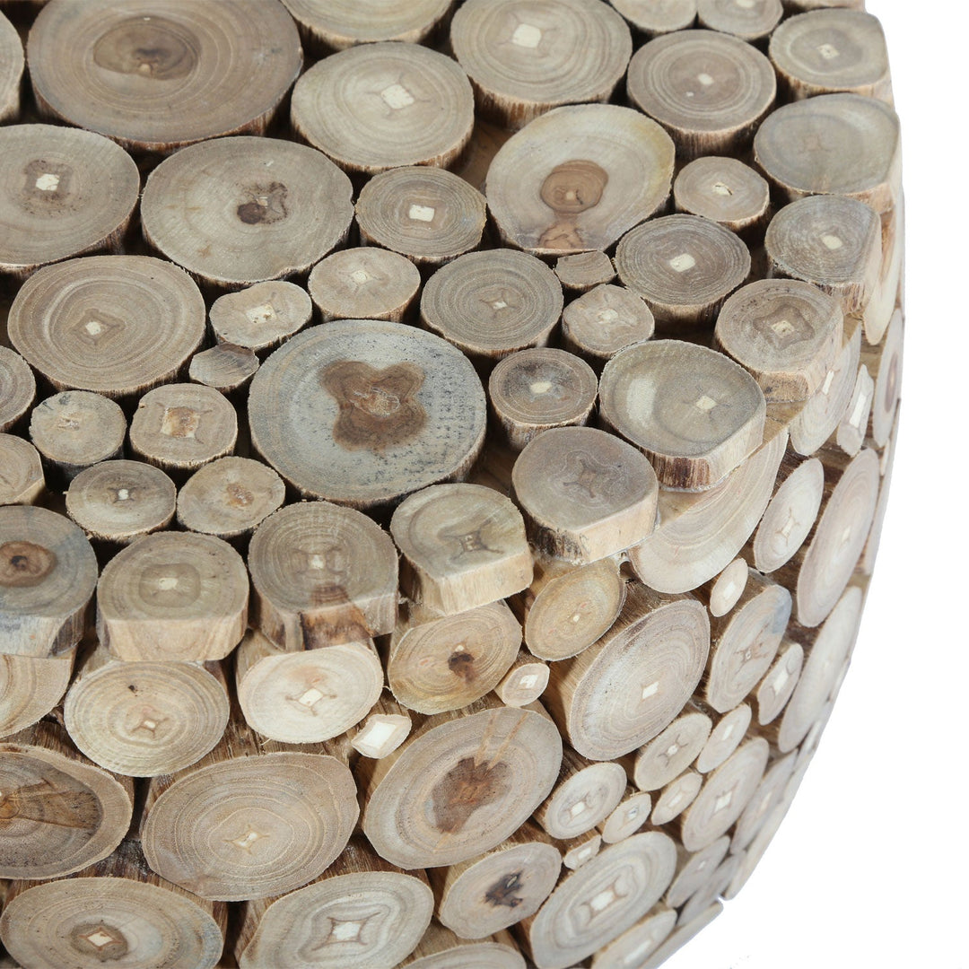 Teak Holz Hocker Samira