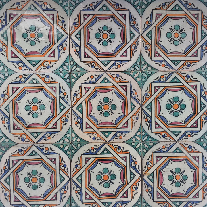 Handbemalte Fliese – Boho Ethno Dekor