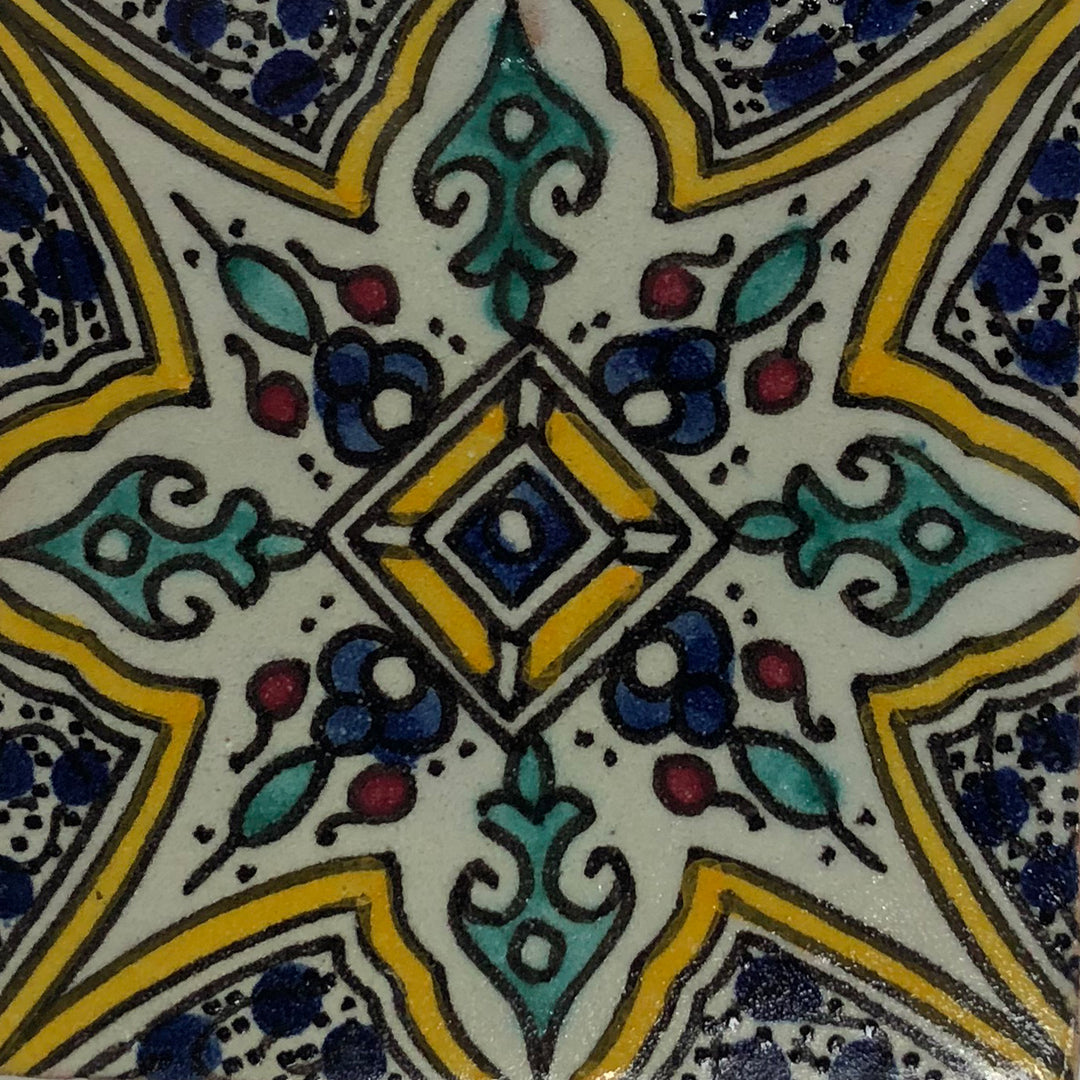 Handbemalte Fliese – Marrakesch Stil