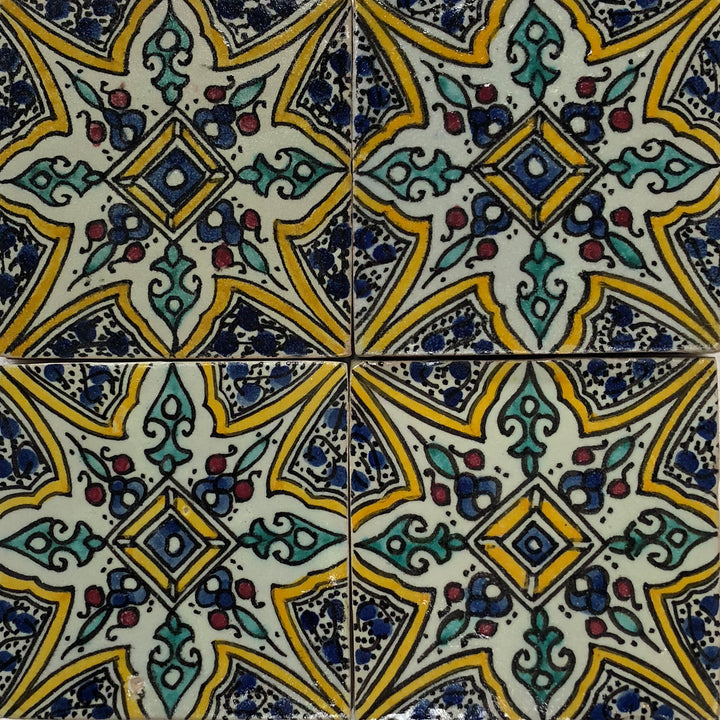 Handbemalte Fliese – Marrakesch Stil