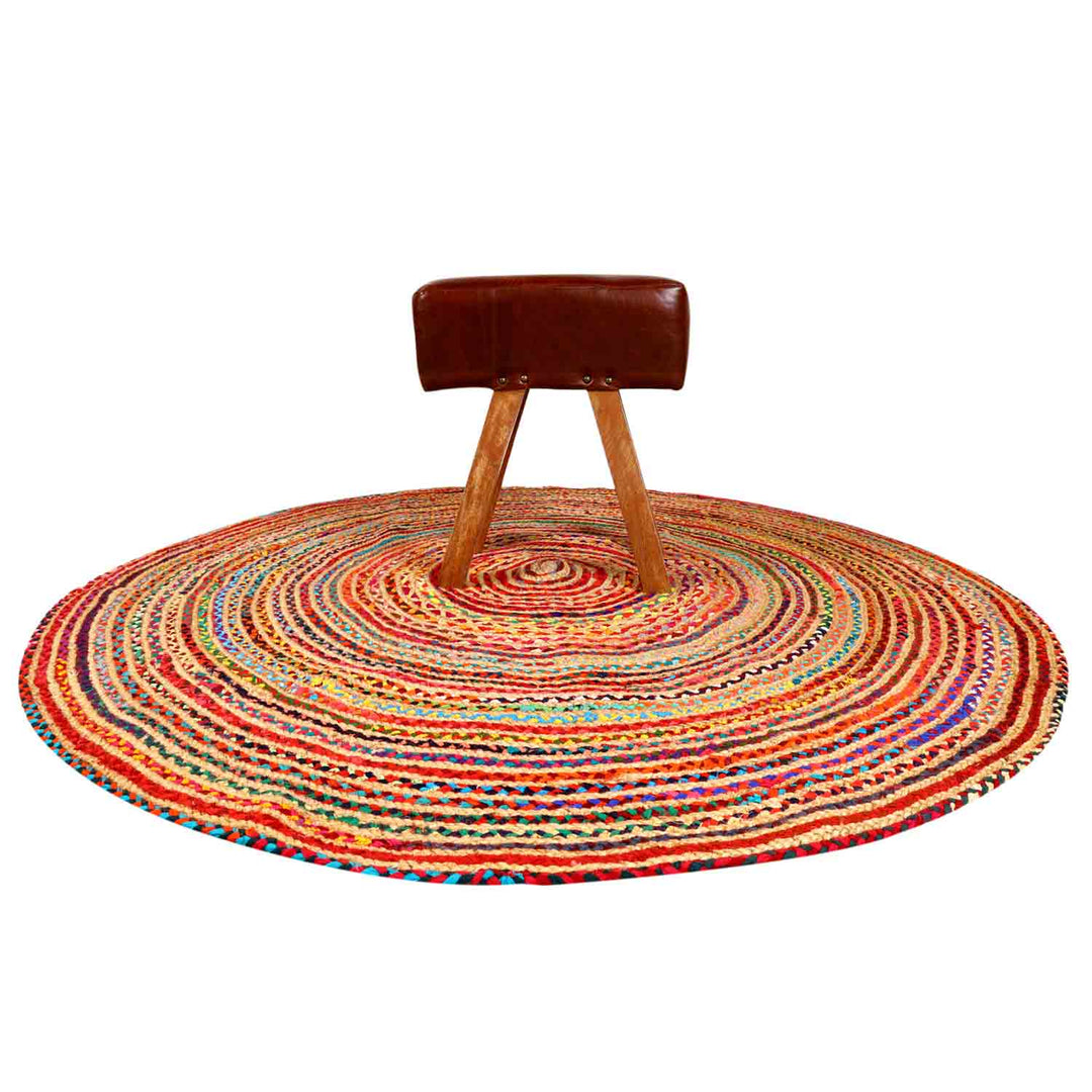 Jute Teppich Tamani bunt