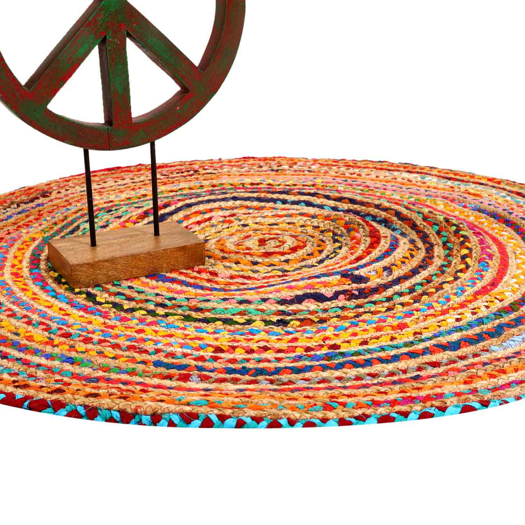 Jute Teppich Tamani bunt
