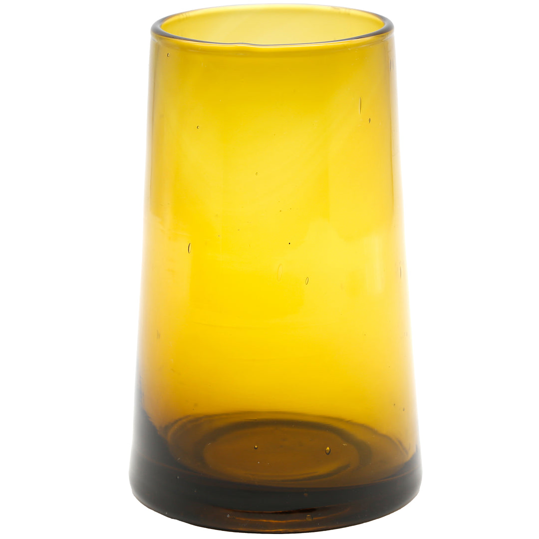 Longdrinkgläser aus Recyclingglas – für Cocktails, Eistee oder Aperitifs in warmer Farbgebung