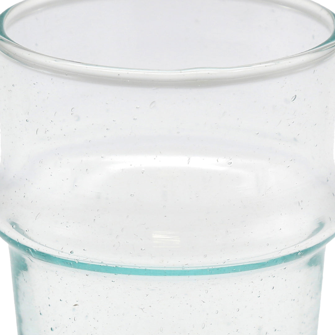 Longdrinkgläser aus aufbereitetem Glas – mundgeblasen mit markantem Ring