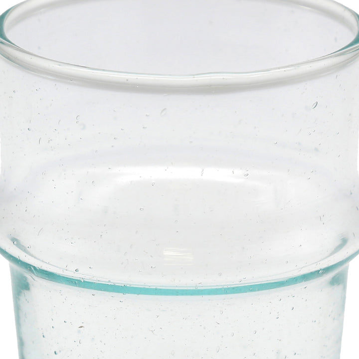 Longdrinkgläser aus aufbereitetem Glas – mundgeblasen mit markantem Ring