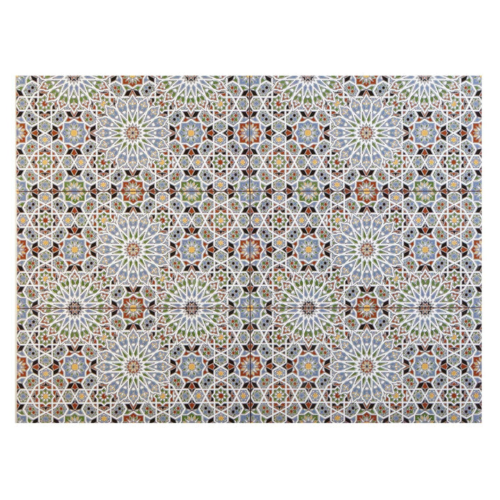 Marokkanische Wandfliesen 50x25 cm – Mosaik Muster