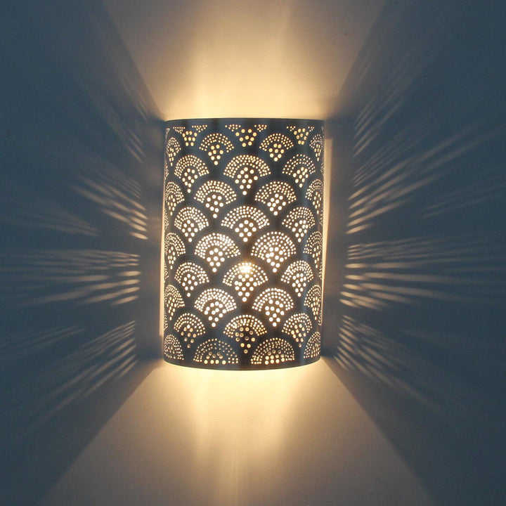 Marokkanische Silber-Wandlampe Aya