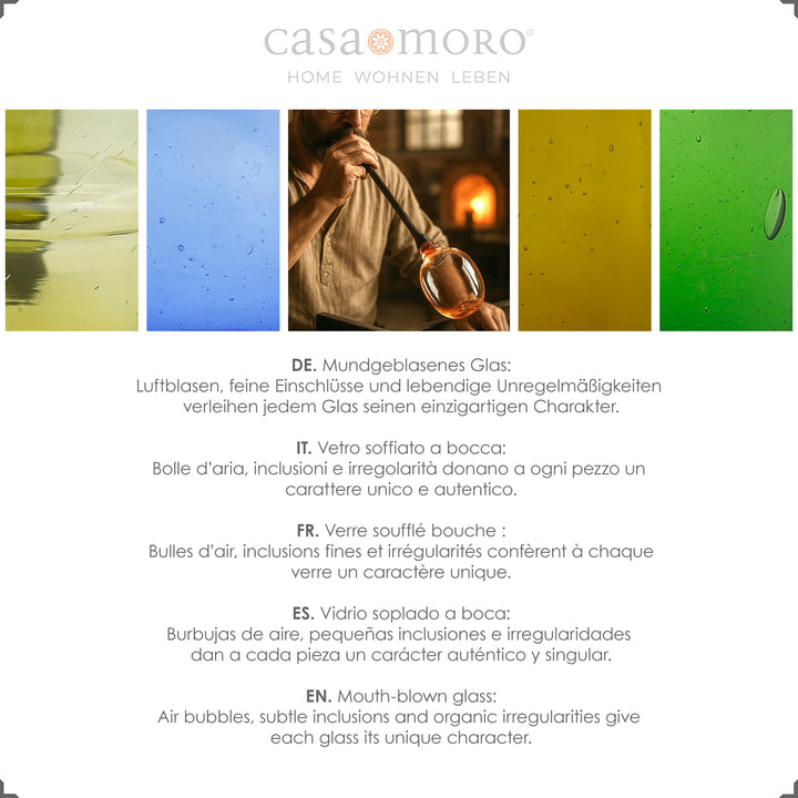 Mundgeblasene Teegläser mit authentischer Struktur – inspiriert von marokkanischer Handwerkskunst
