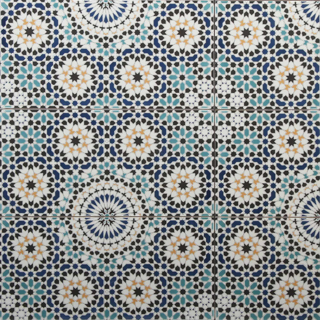 Marokkanische Wandfliesen 50x25 cm – Mosaikmuster