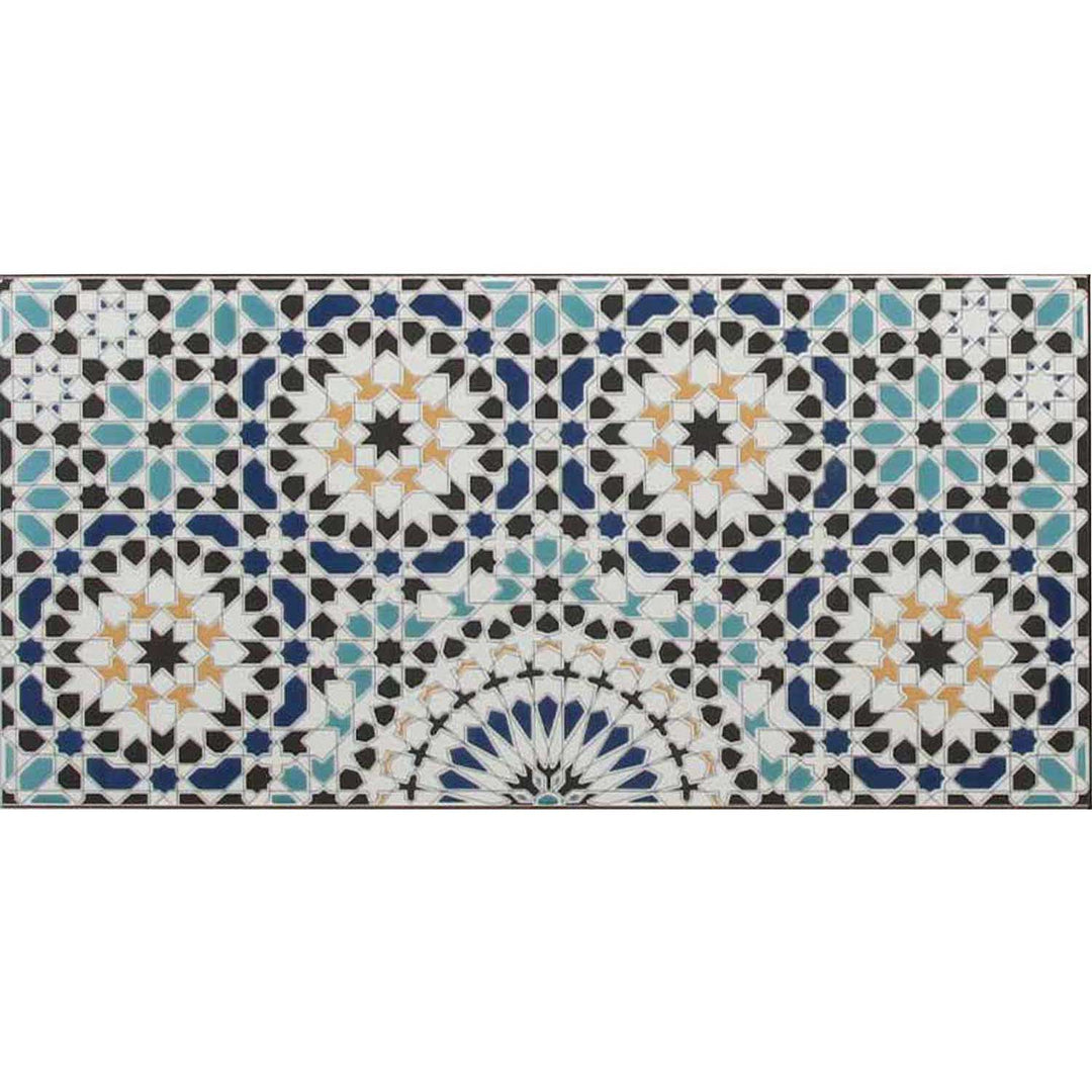 Marokkanische Wandfliesen 50x25 cm – Mosaikmuster