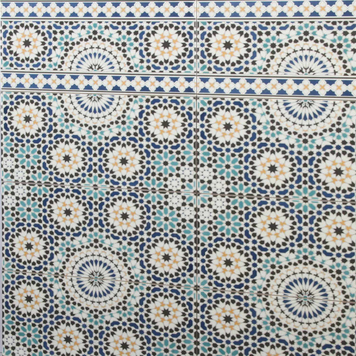 Marokkanische Wandfliesen 50x25 cm – Mosaikmuster