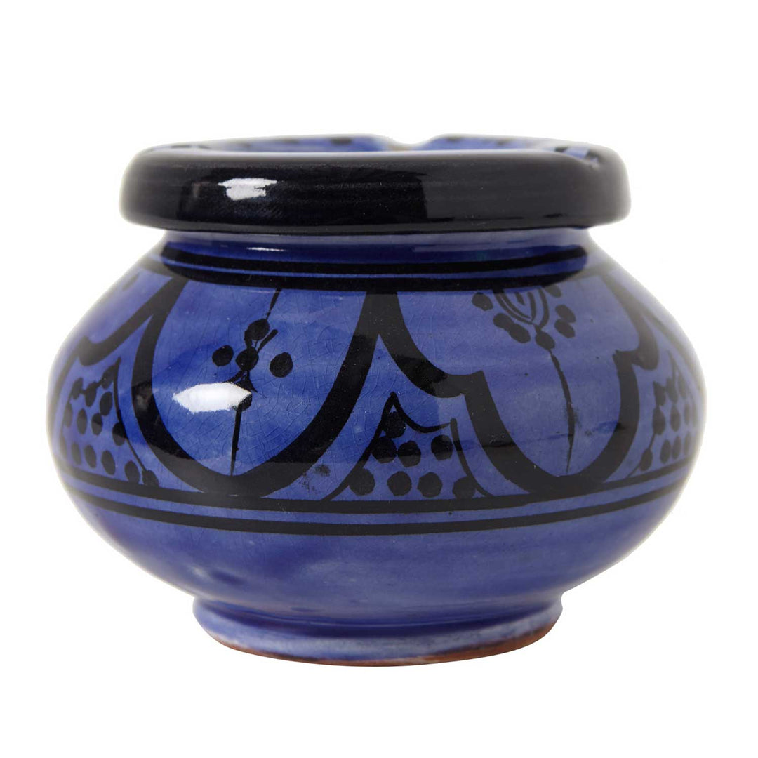 Keramik Aschenbecher blau